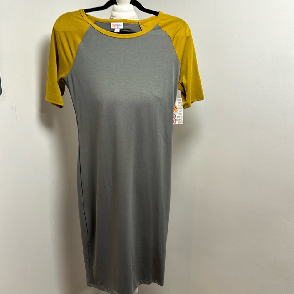 Gray and gold Julia Dress